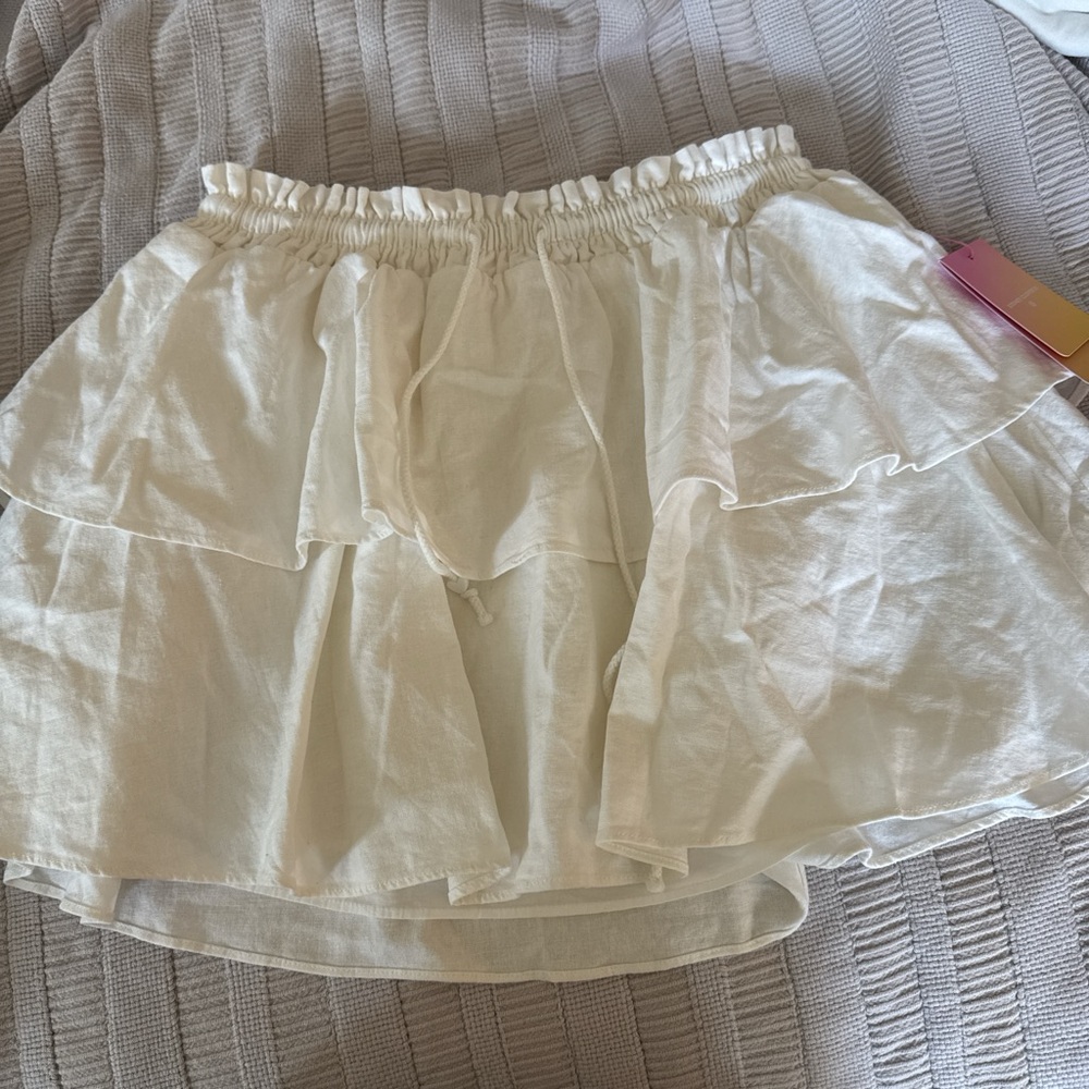 NWT Stoney Clover Lane Cream Mini Skirt